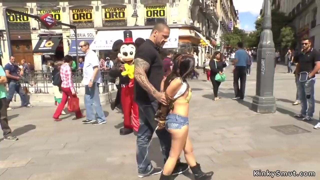 Petite Spanish Slut Public Disgraced
