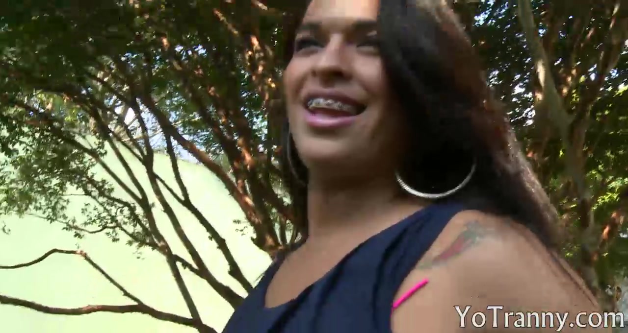 Beautiful shemale gets her asshole boned in many poses