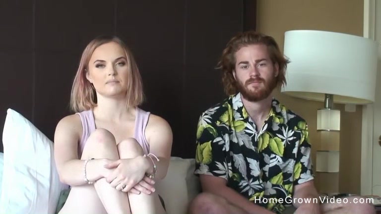 Real amateur couple couldnt wait to make a porno