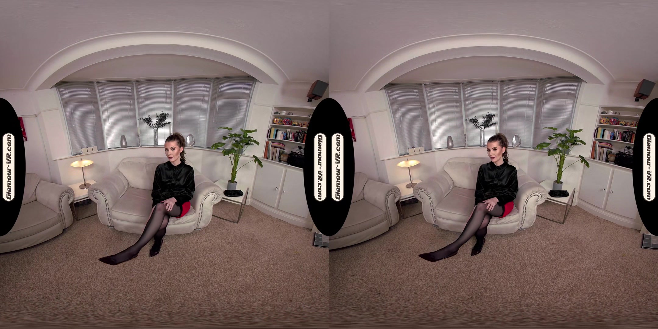 Brook Logan Sexy Secretary With Black Stockings Pleasures Herself Joi - 8k Vr
