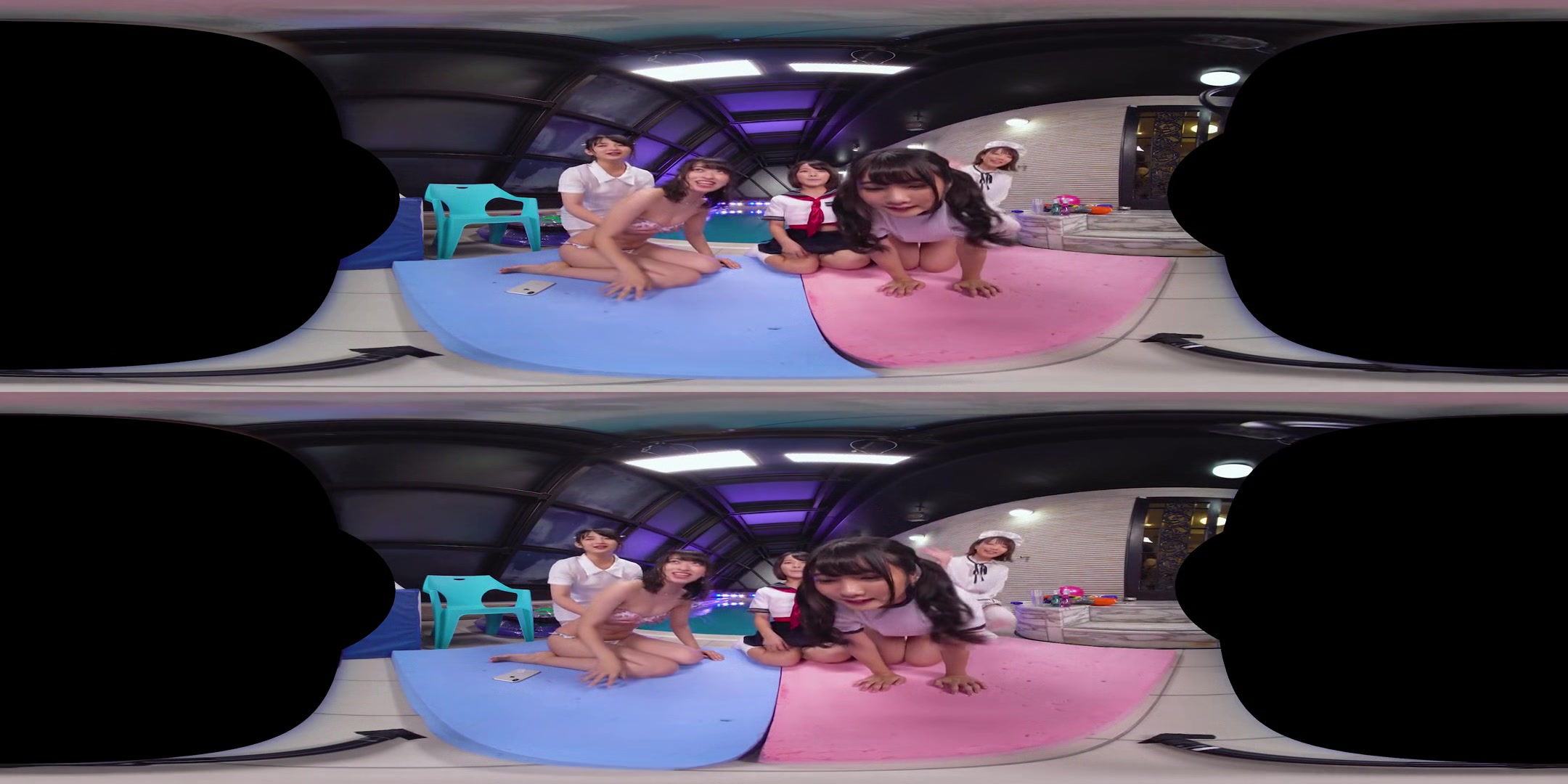 VR Gravure Idols Association Vol. 2: Perverted Rampage in the Pool - Asian Teen Schoolgirls Sexy Swimming