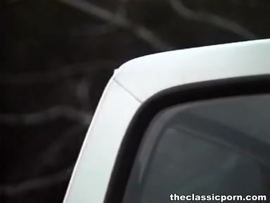 Dirty outdoor fuck on the car