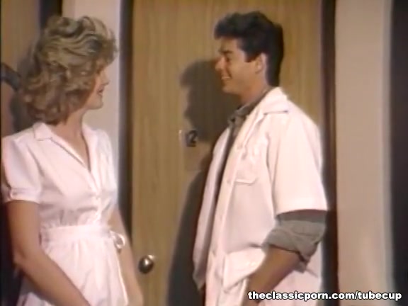 Testing lewd nurse pussy with cock