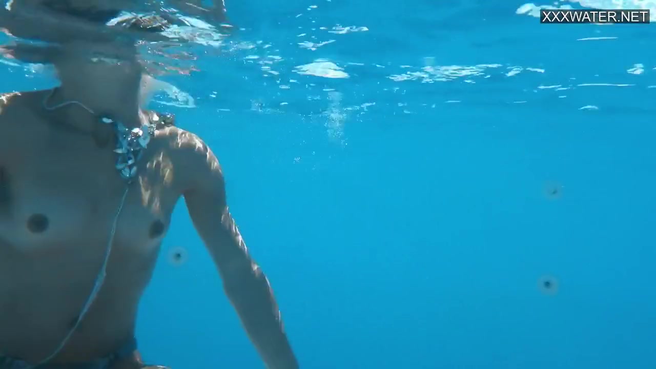 Euro Blonde Small Tits Pornstar Zazie Swimming