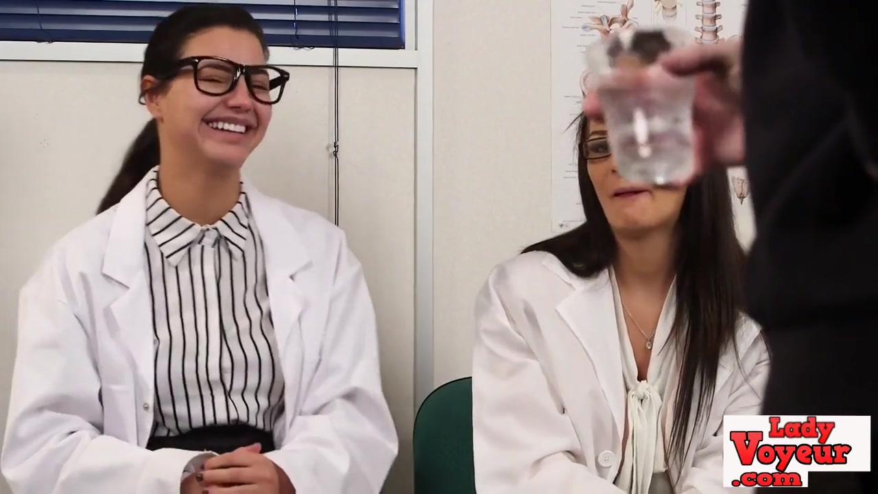 English Nurses Instructing Tugging Guy