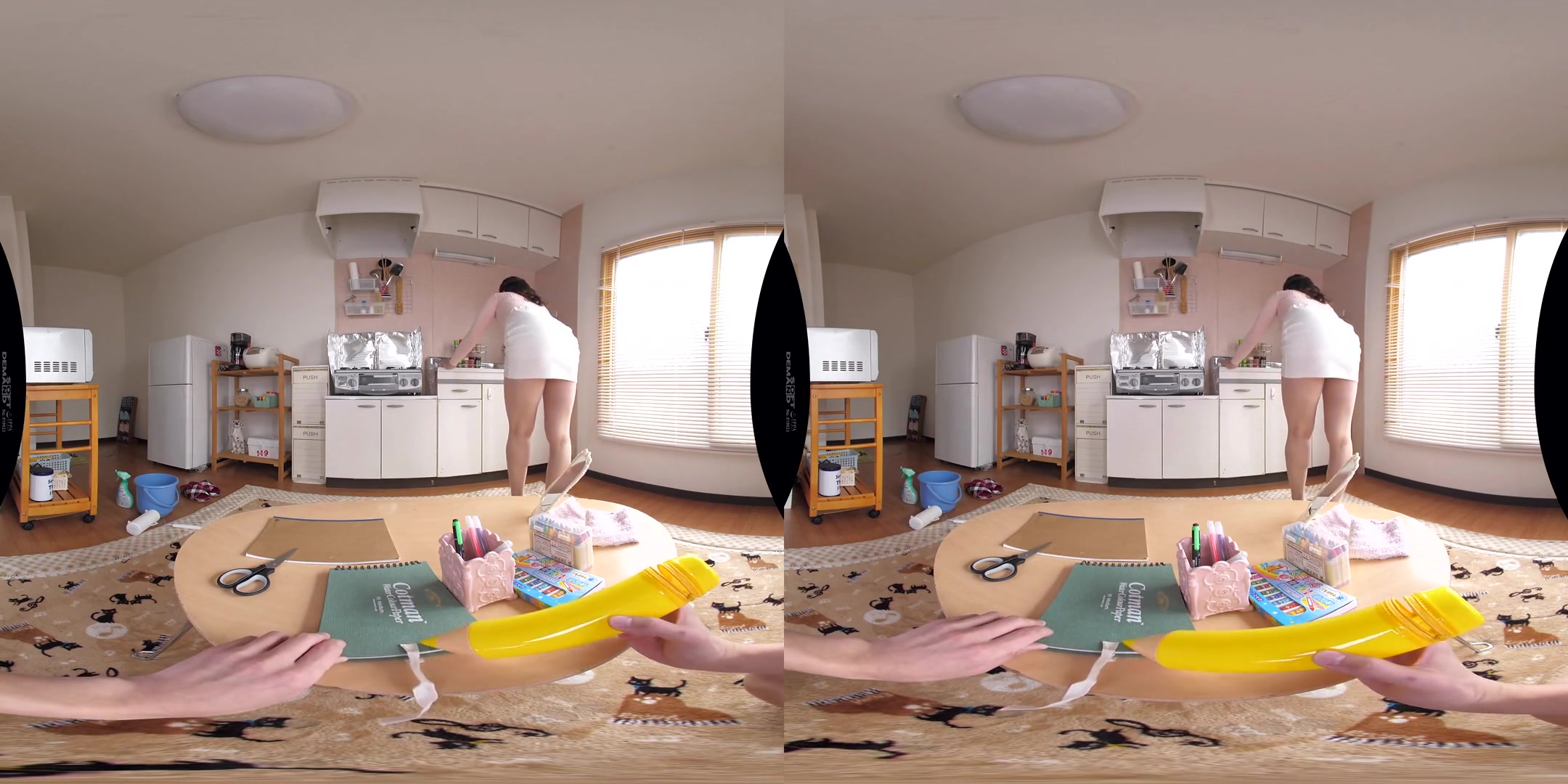Babysat by the Beautiful Young Wife Next Door; Japanese MILF Sucks Your Cock and Rides You