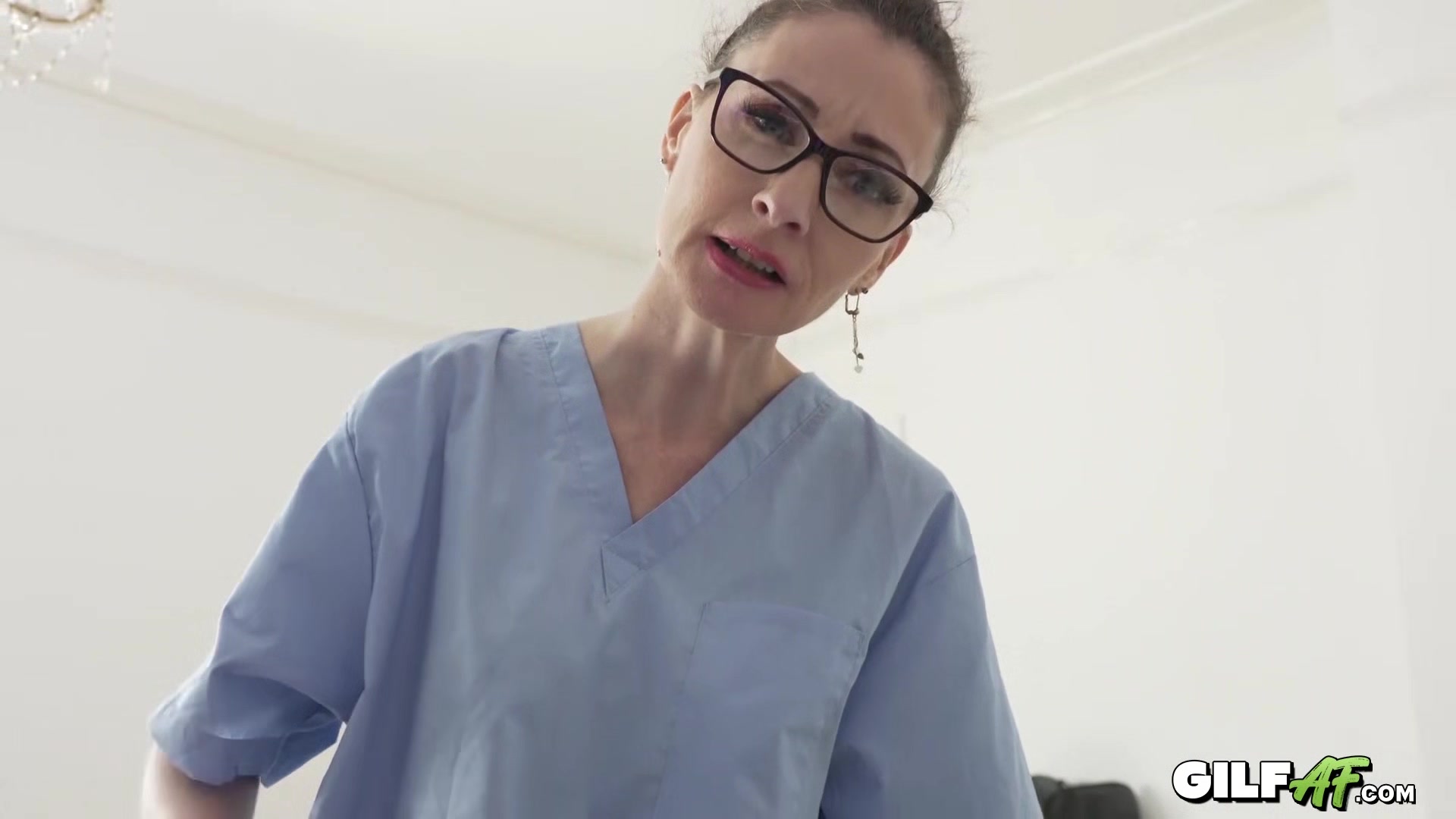 56 YO Granny Nurse Fucks patient