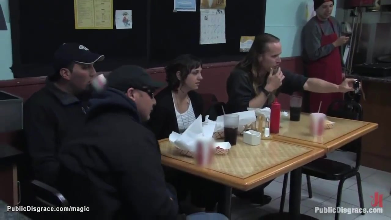 Dirty Babe Fucked In Public Restaurant