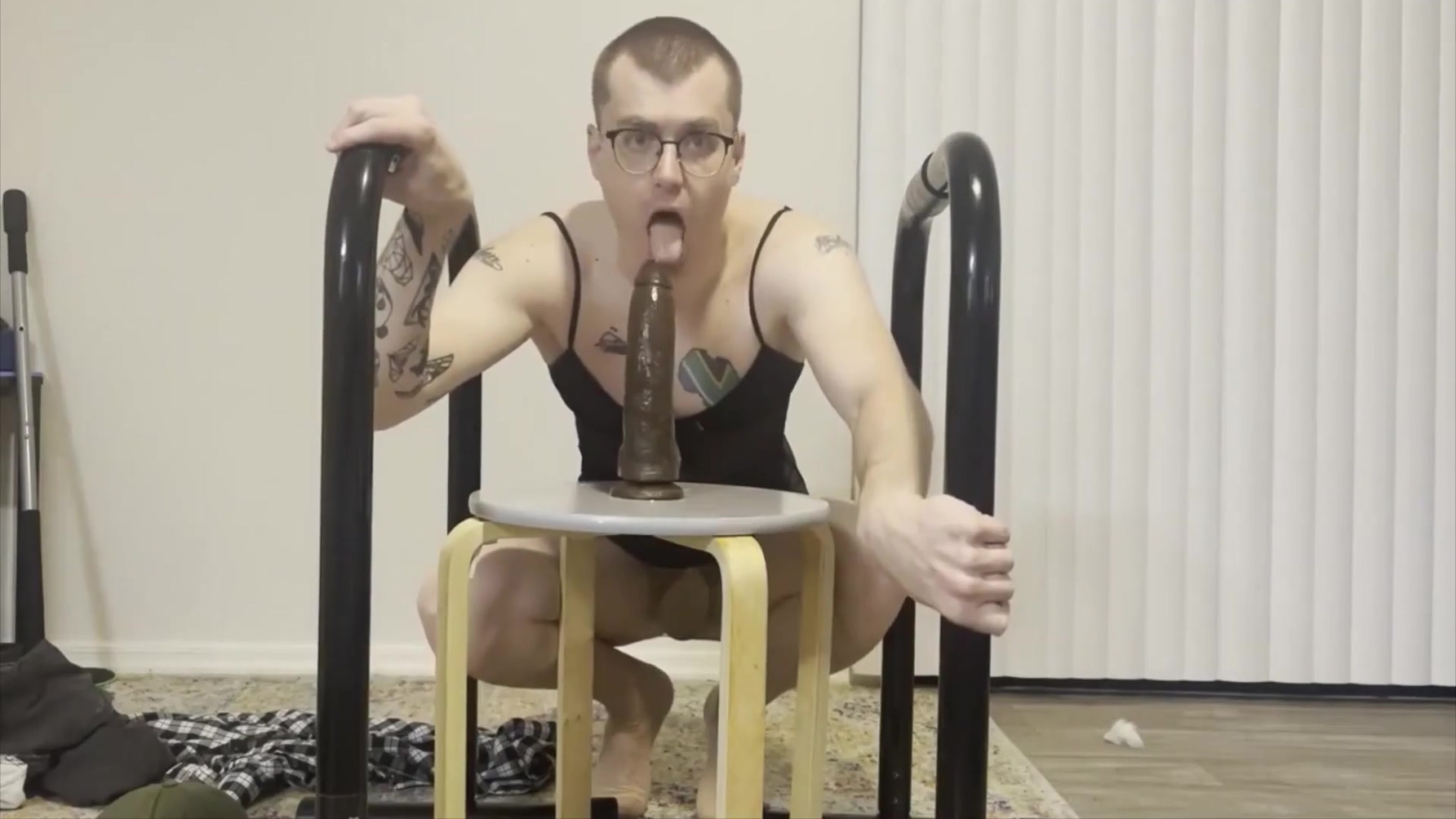 Frankie Labido Sucks And Rides Bbc Dildo Until He