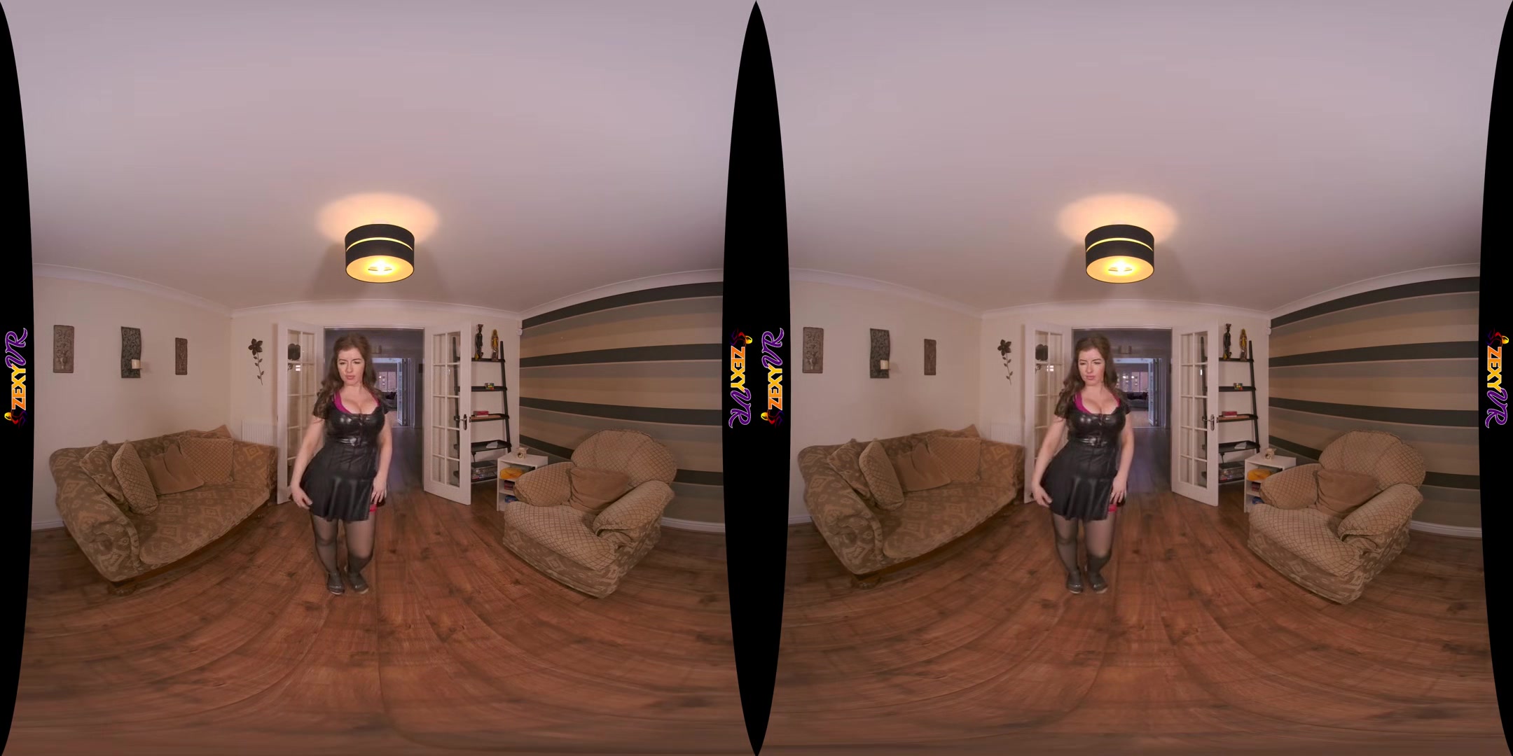PVC Perfection - Big Tits Babe Striptease - SexLikeReal
