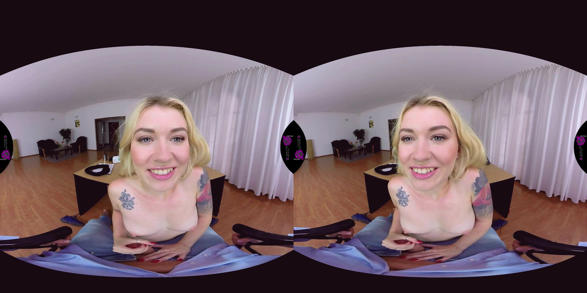 CzechVRCasting 089 Tattooed Blonde at VR Casting