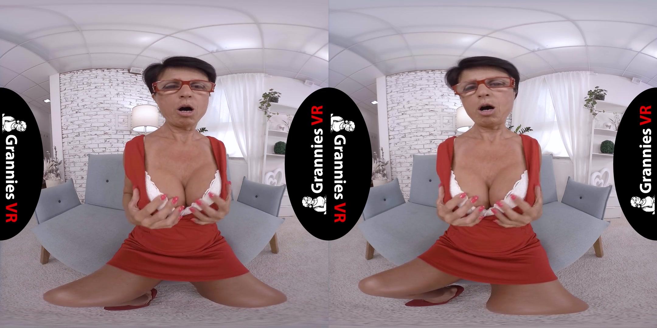 Marcela - Granny Masturbates Shaved Pussy - GILF / MILF Solo Masturbation Hardcore