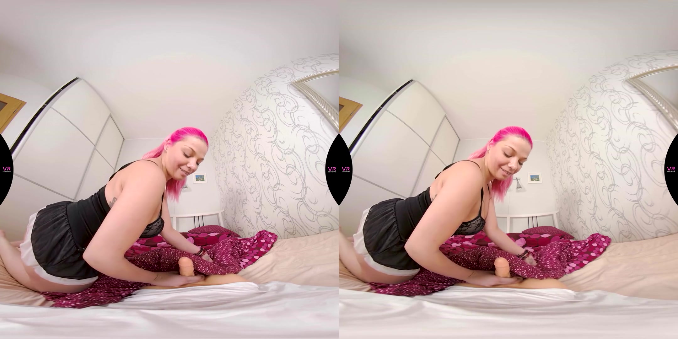 Pink Haired Busty Girl Riding Your Hard Dick