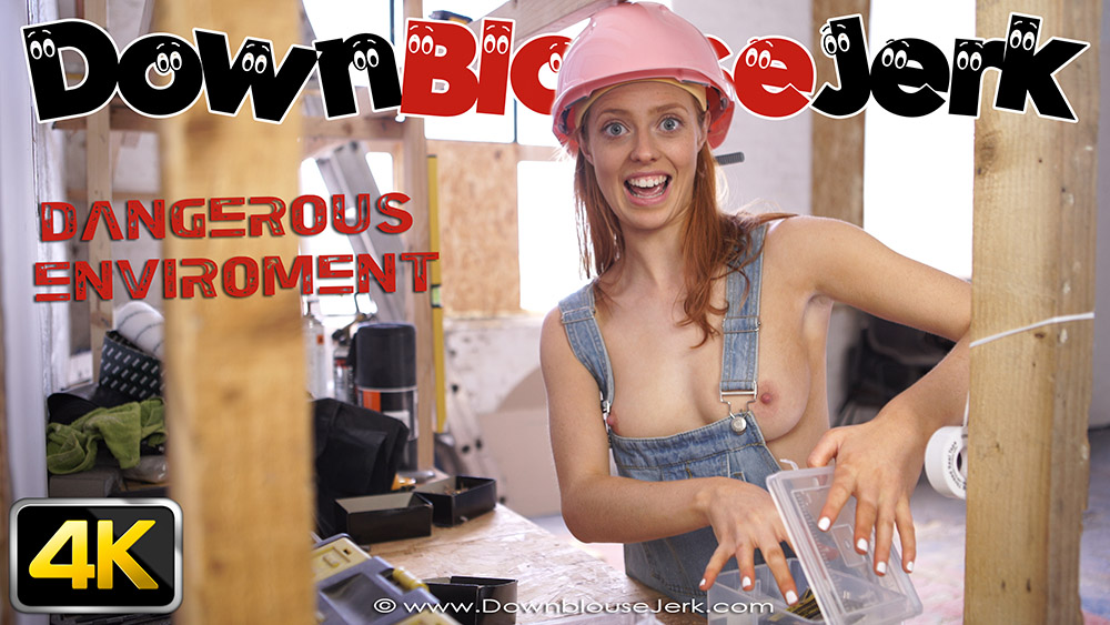 Jayne in Dangerous Environment - DownblouseJerk