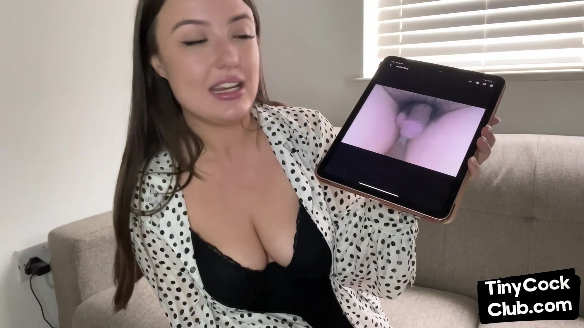 SPH femdom babe disgracing small dicks in her solo video