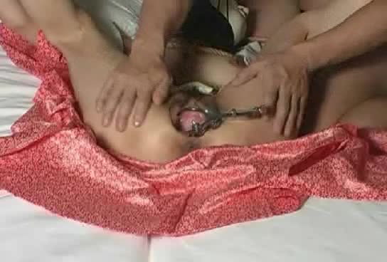 Medical fetish sex video with gyno tool in wet pussy