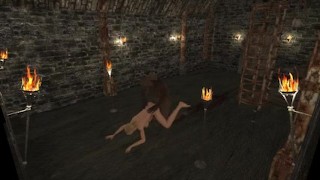 Blonde Bimbo gets fucked by a BBC in the torture chamber