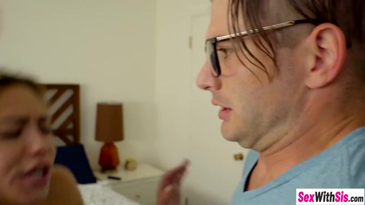 Latina stepsister gets stuck and fucked by stepbrother