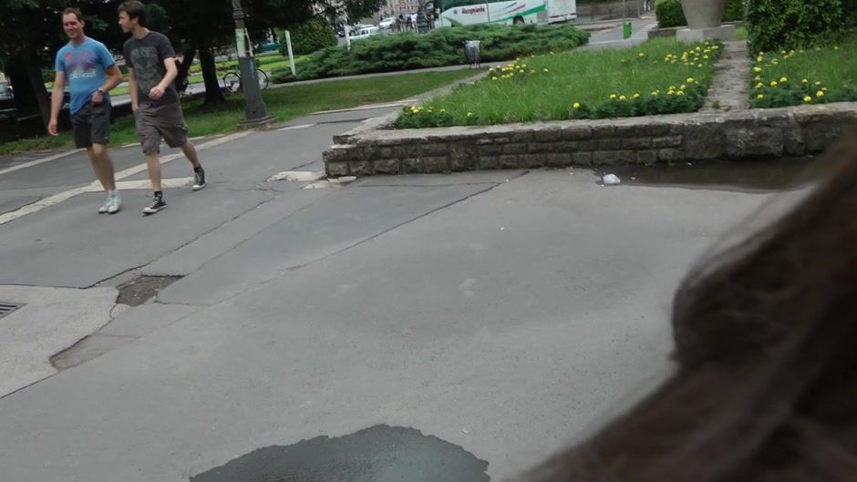 Good-looking gal enjoys a hardcore public fuck