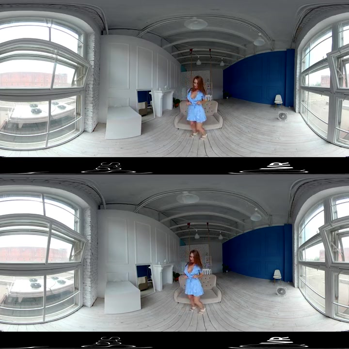 VR porn - Red Hair, Blue Dress 360º - StasyQVR