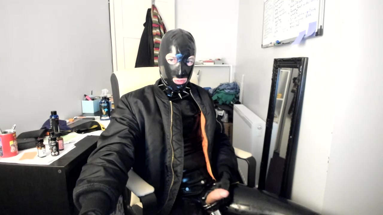 British rubber boy handjob