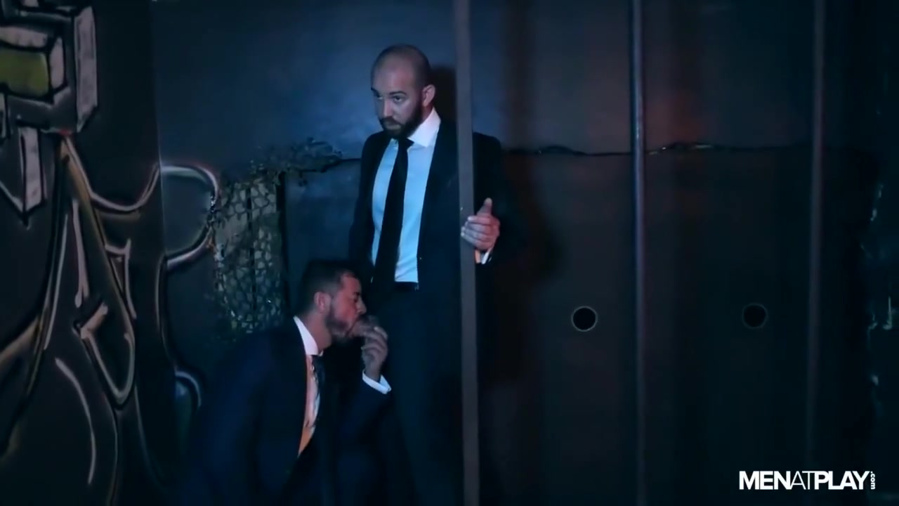 Glory Hole Fun! Hot Fuck In Suits