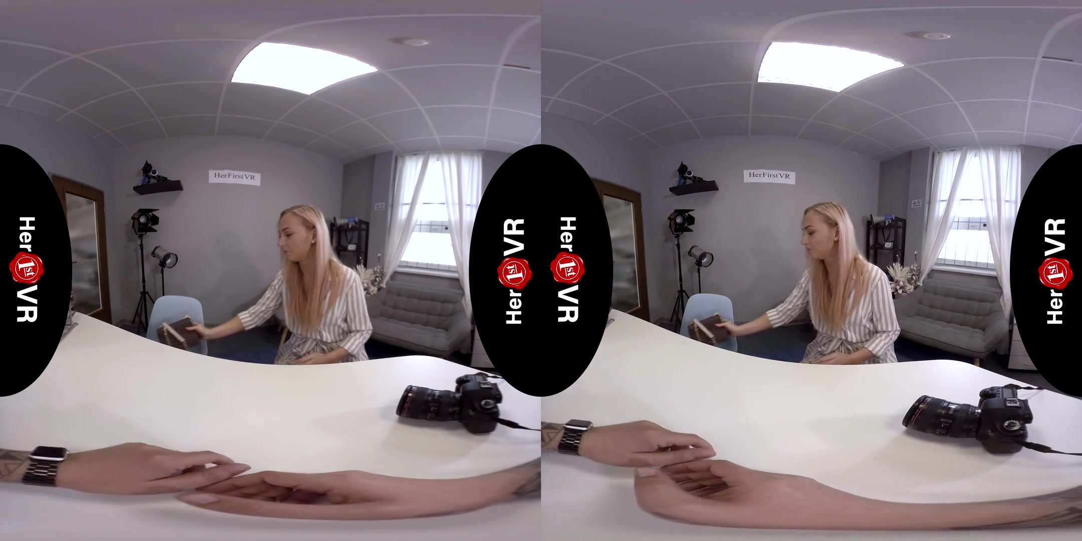 Jenny Wild - VR Casting; Sexy Blonde Amateur First Timer