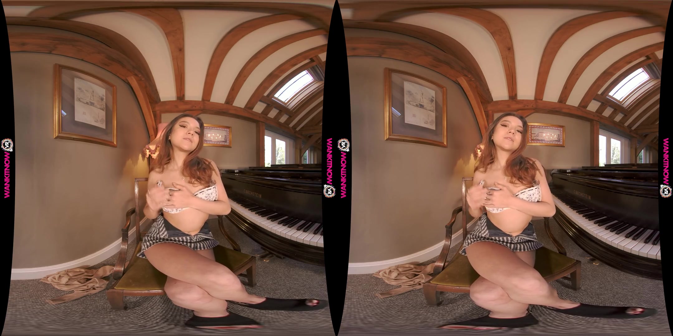 Horny Company - Sexy Piano Lesson with a teen 18+ Goddess