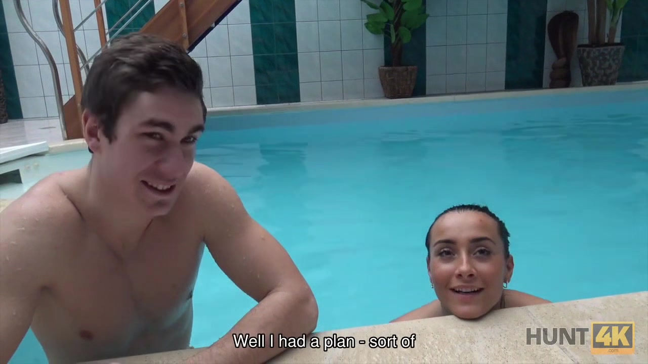 HUNT4K. Brunette lassie is ready to satisfy owner of small spa center