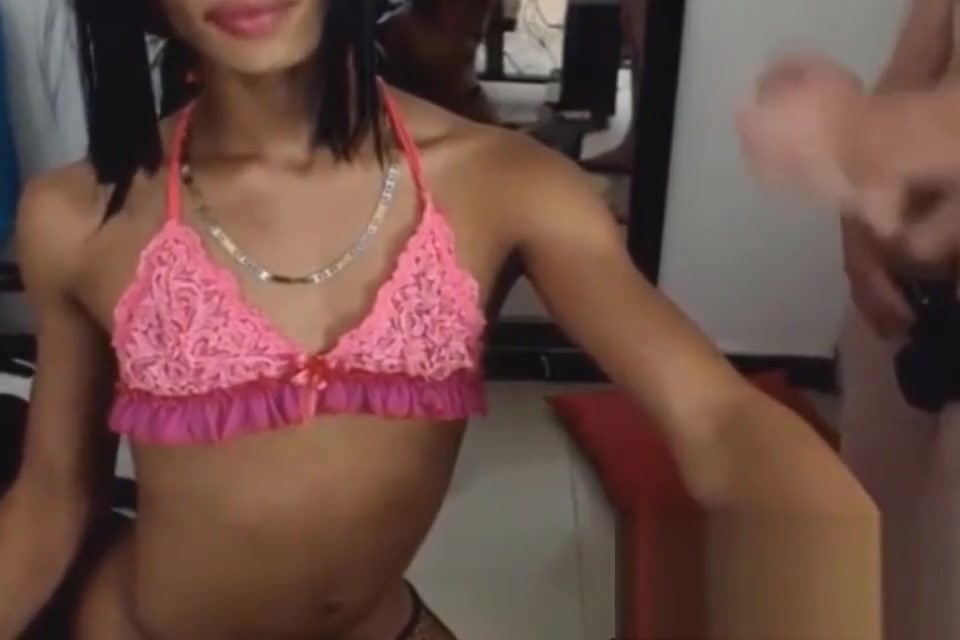 Hot exotic shemale sucks her boyfriends cock