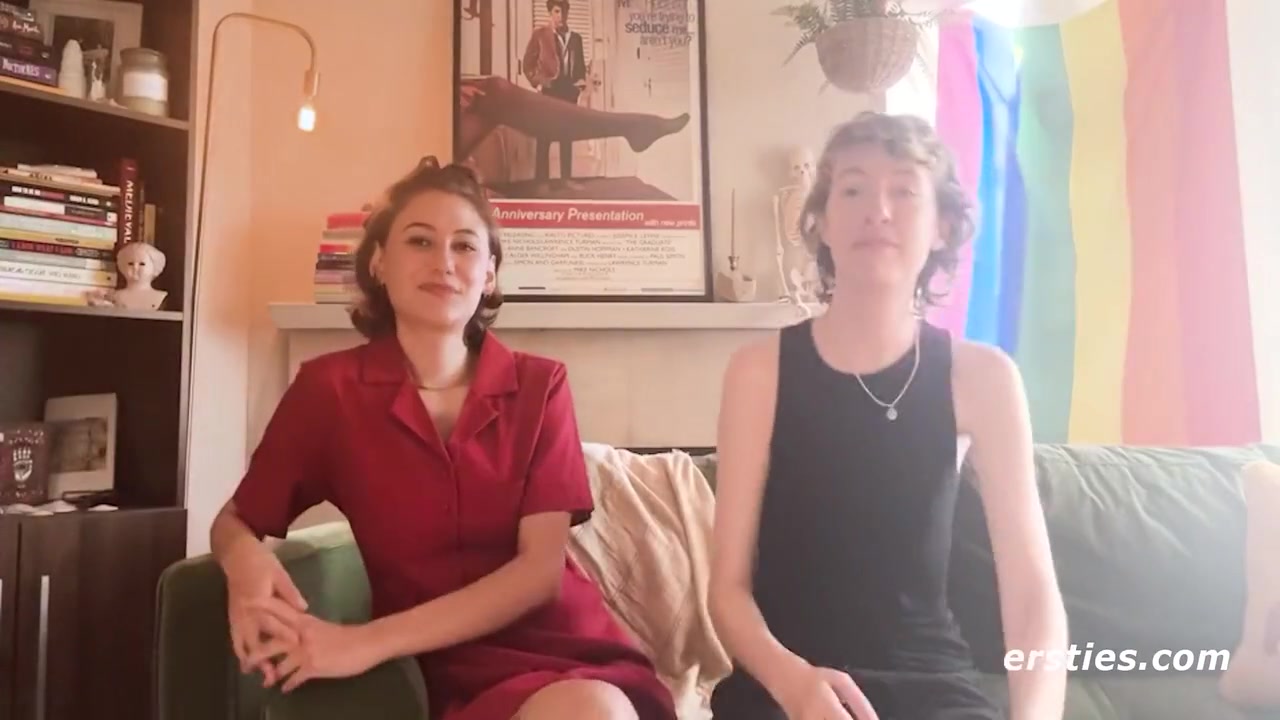 Sexy Lesbian Couple Get Intimate With Each Others Outside