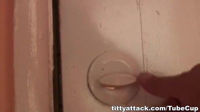 Thick Asian with perfect tits gets on her knees and blows a cock