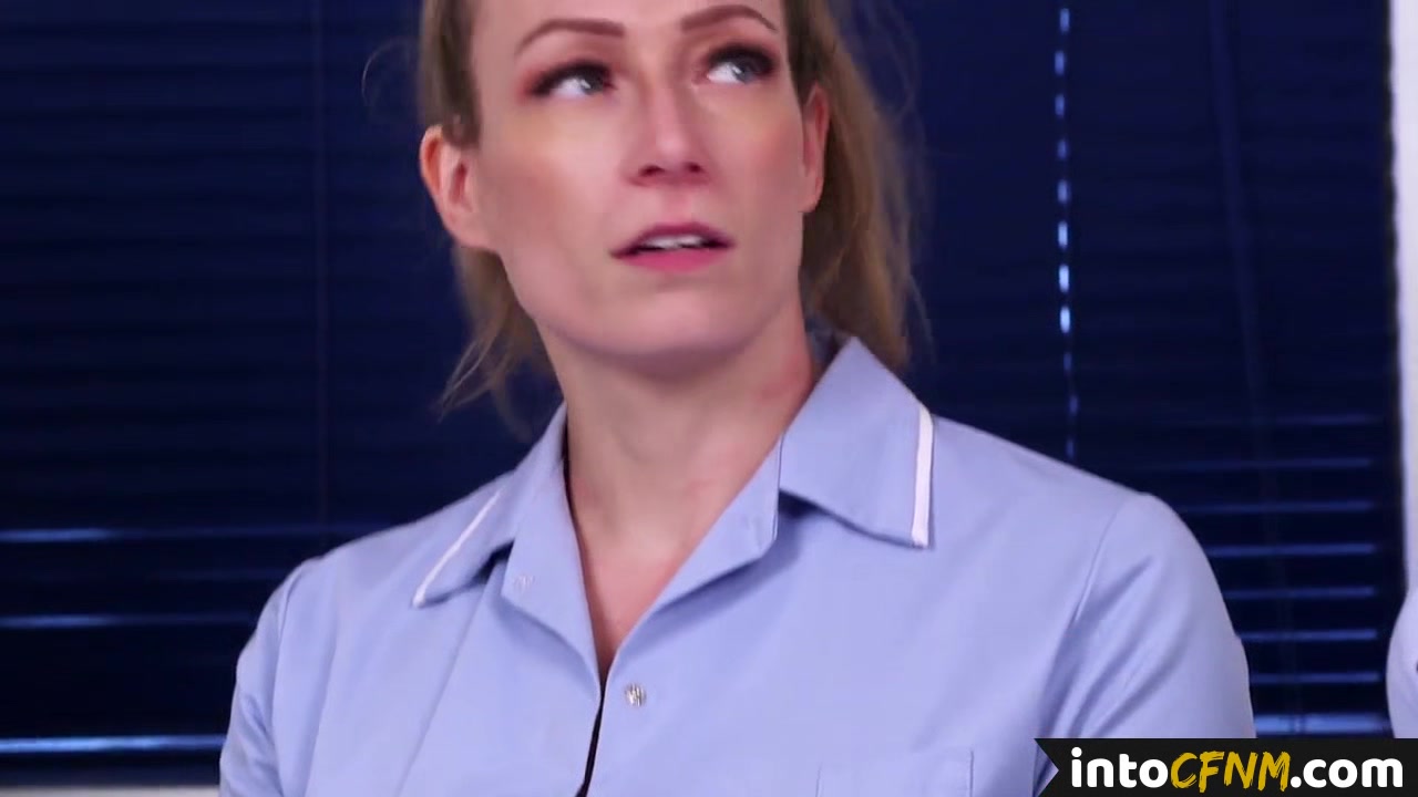Dominating CFNM nurses blowing patients dick