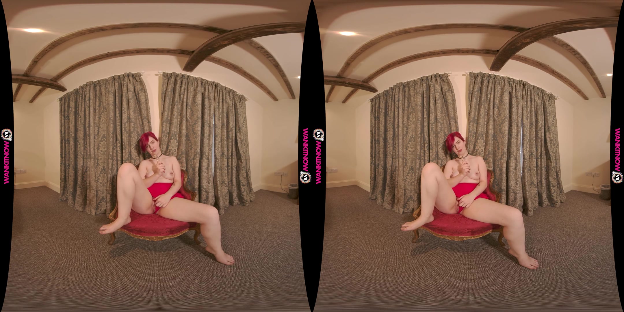 Red Light, Green Light; Hot Redhead Solo Masturbation