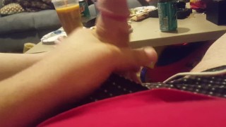 Jerking while wife's napping