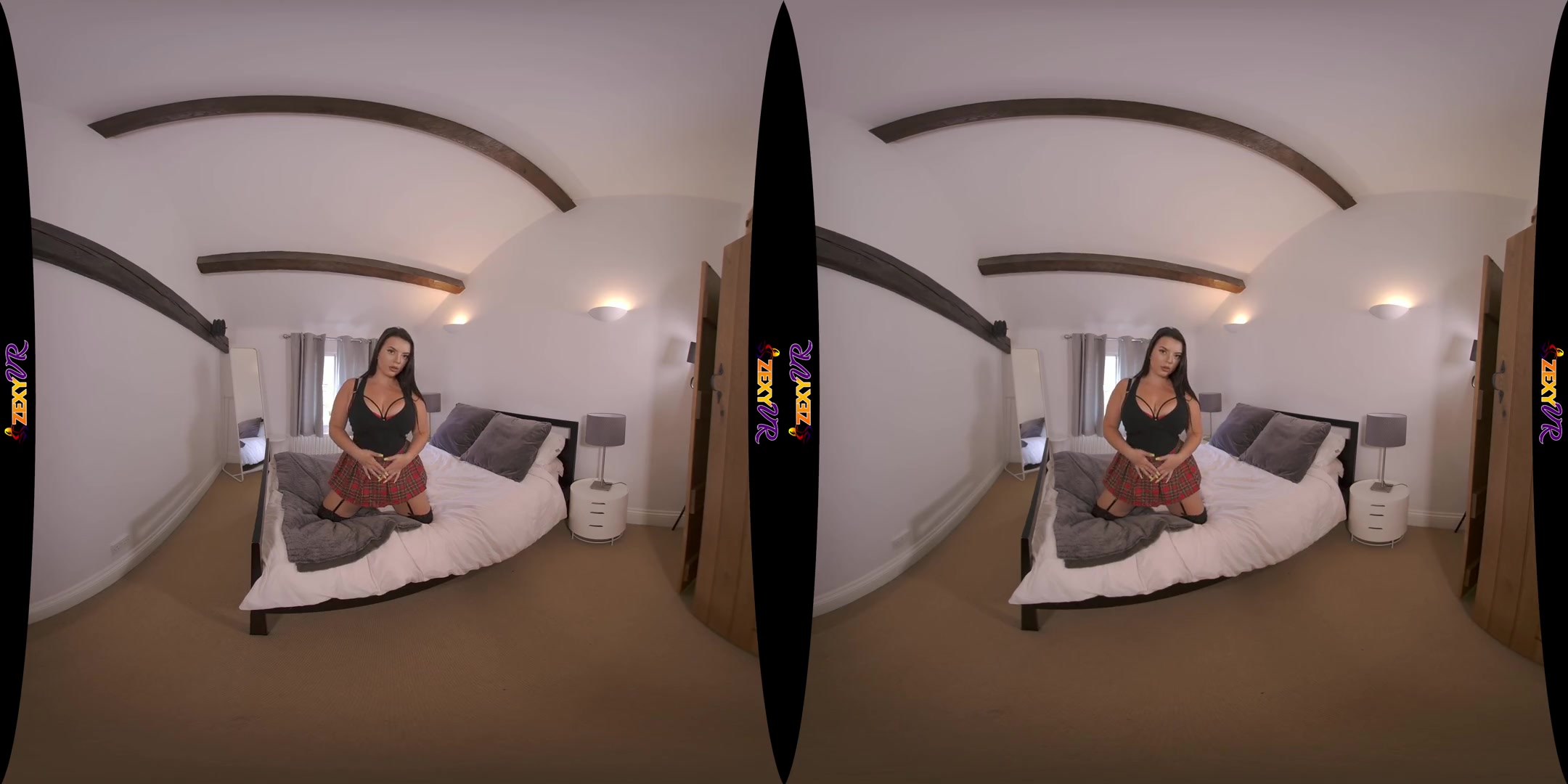 BIG Personality - Huge Tits Stripping on the Bed