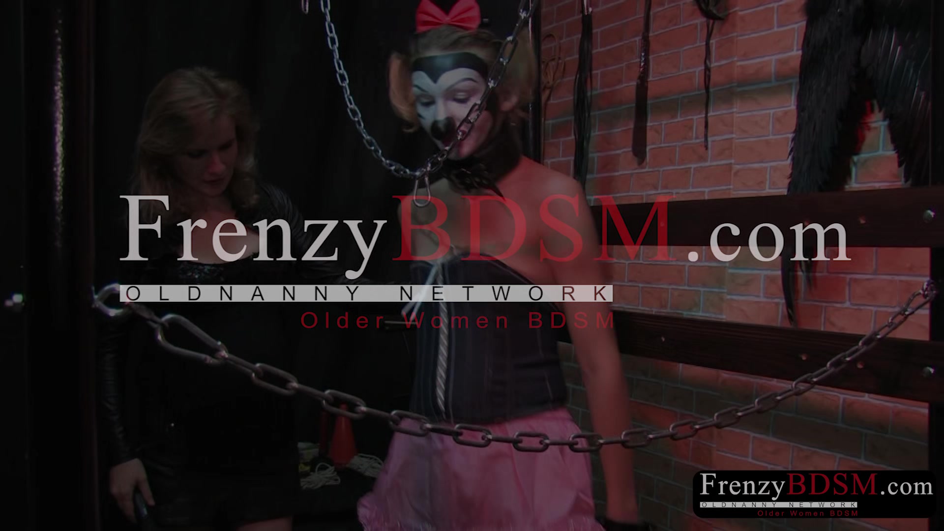 FrenzyBDSM Mature Domina and Sadistic Clamps Play