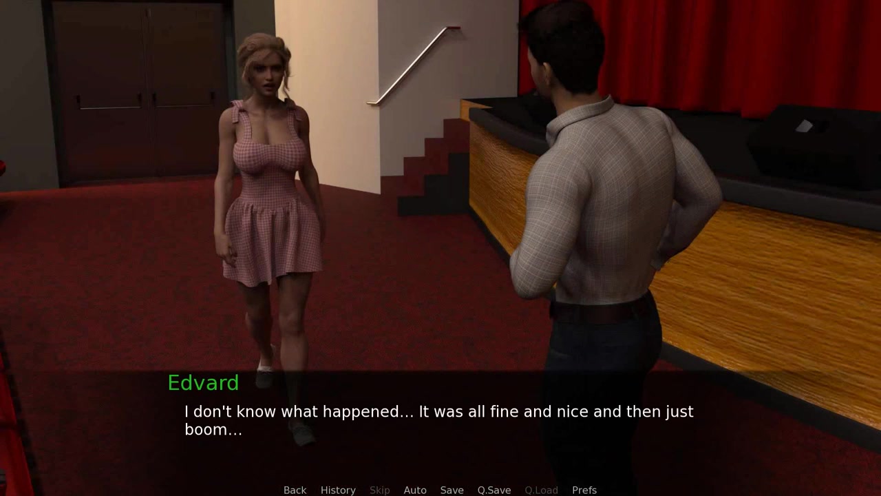 Nursing Back To Pleasure Hot Blonde Girl Having Sex In The Theater Room Ep 46