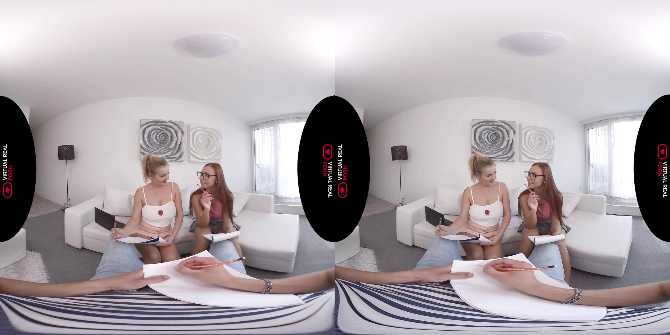 Amirah Adara & Candy Alexa & Morgan Rodriguez in Study Group - VirtualRealPorn