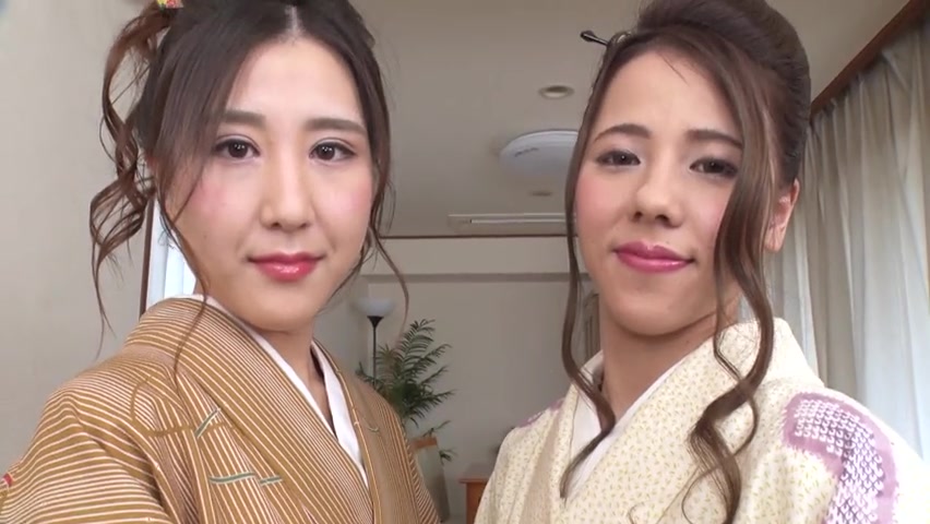 Ciel Hiiragi, Emi Sakurai Beautiful sluts in kimono : threesome and 2 cum shots - Caribbeancom