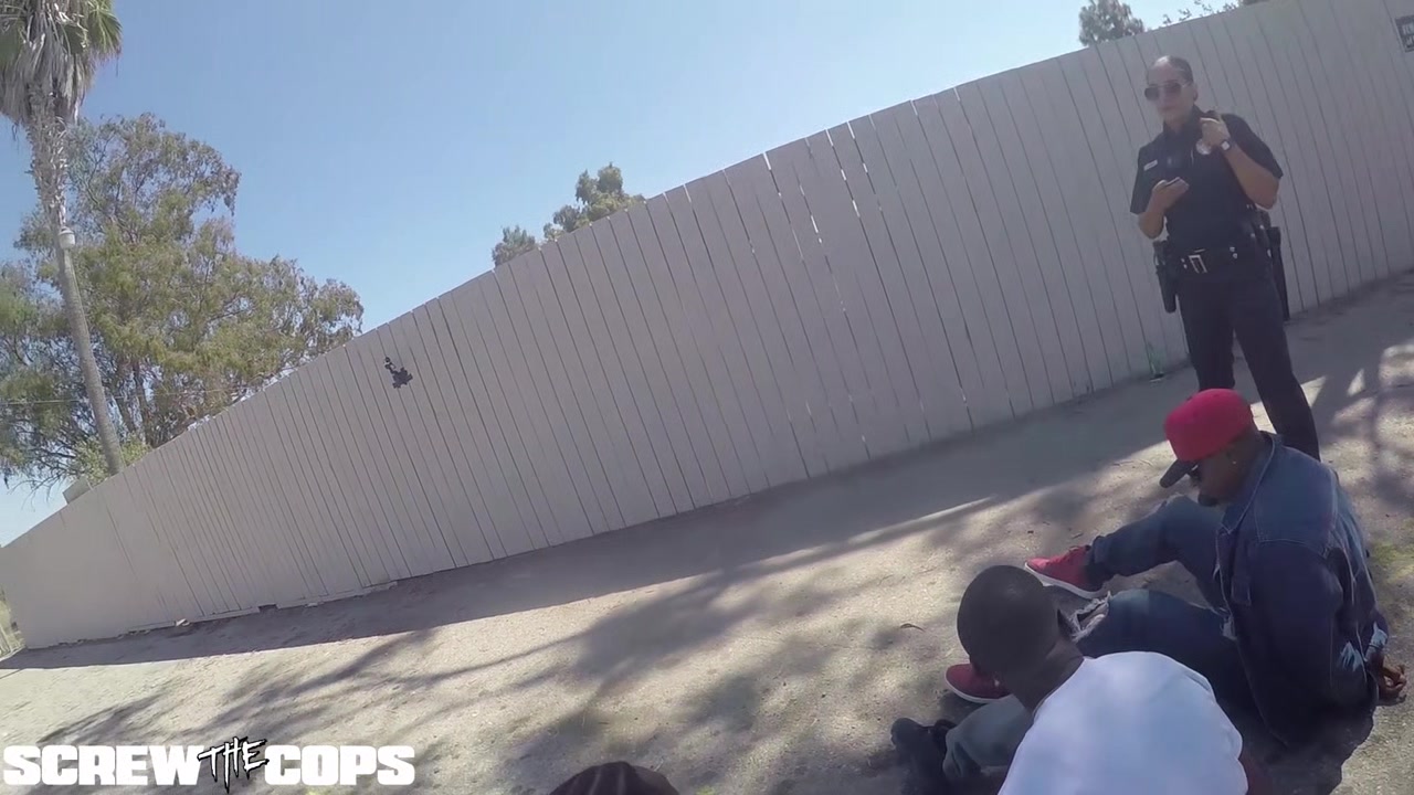 Screw the Cops white female cop fucked by three BBC