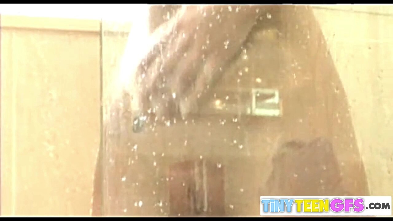 Sweet BrookeSkye rubbing tits and Shower Bath