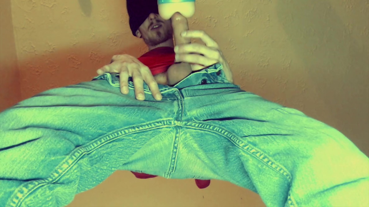 British Lad Bit Of Fun With My Fleshlight Precum Drip