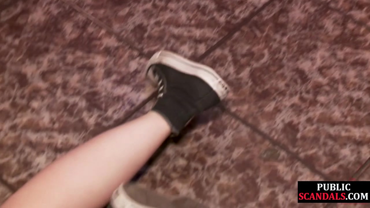 Public deepthroating reality slut spanked and humiliated
