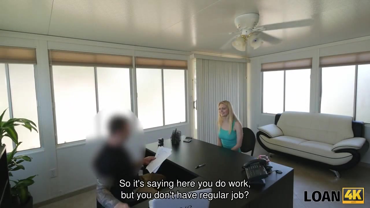 LOAN4K. Blue-eyed chick needs money so is ready for everything