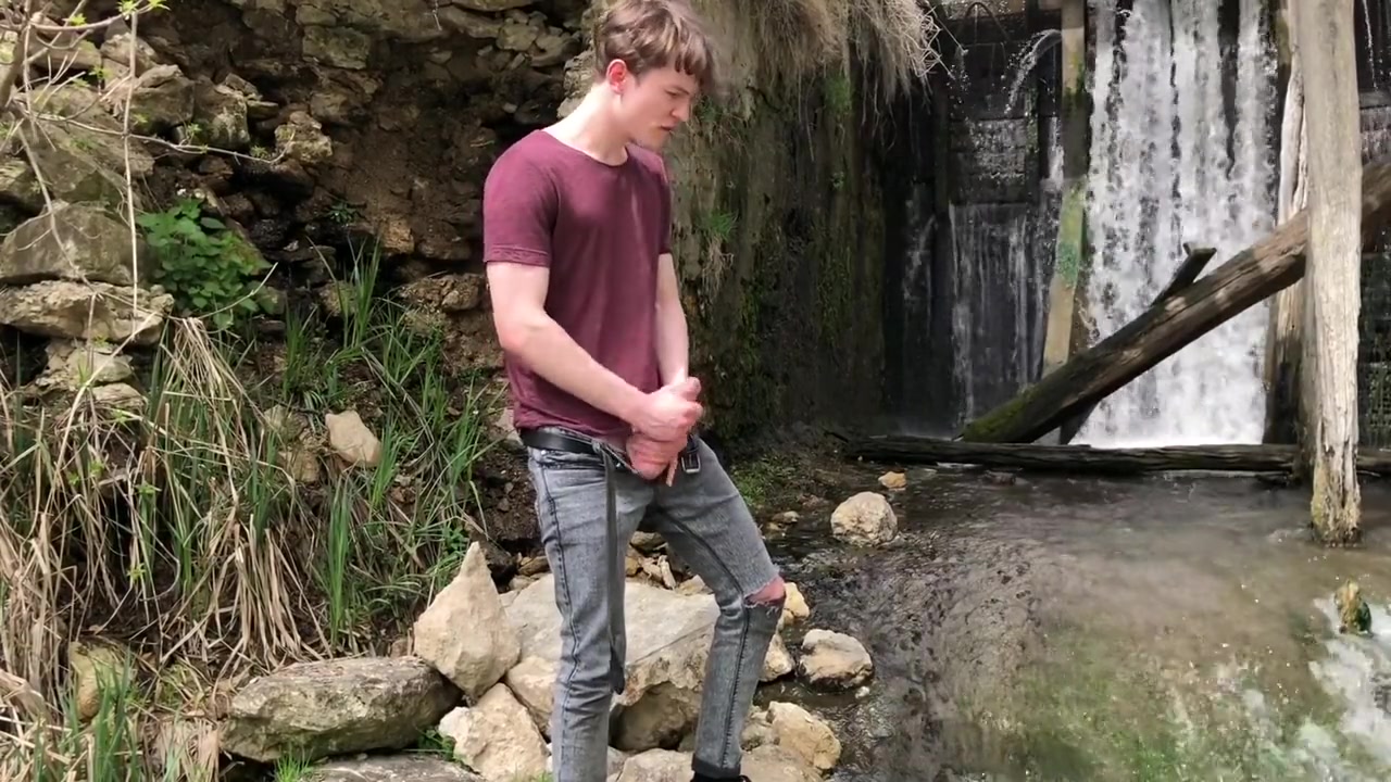 Naughty teen 18+ With Big Dick Tries Not To Get Caught Masturbating / Perfect Dick Size / Uncut / Fit