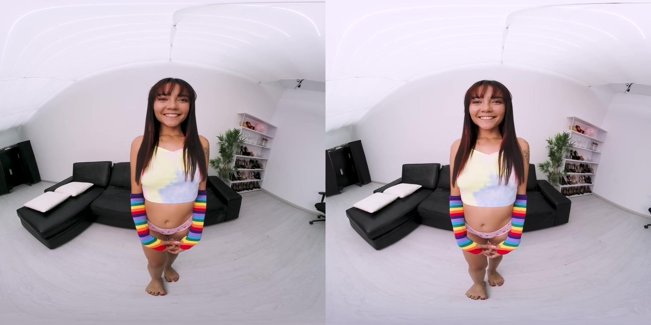 Sweet And Skinny Latina Sucking Cum At The Bukkake