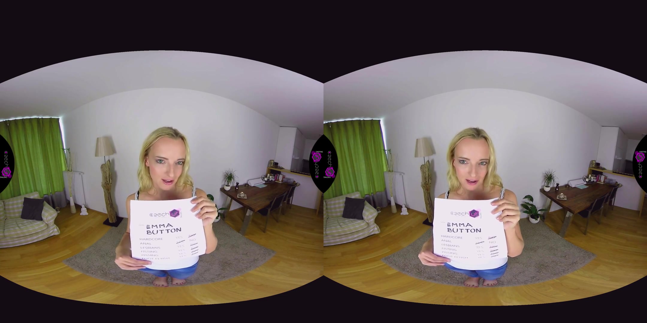 Amy Pink in Emma Button Casting - CzechVRCasting