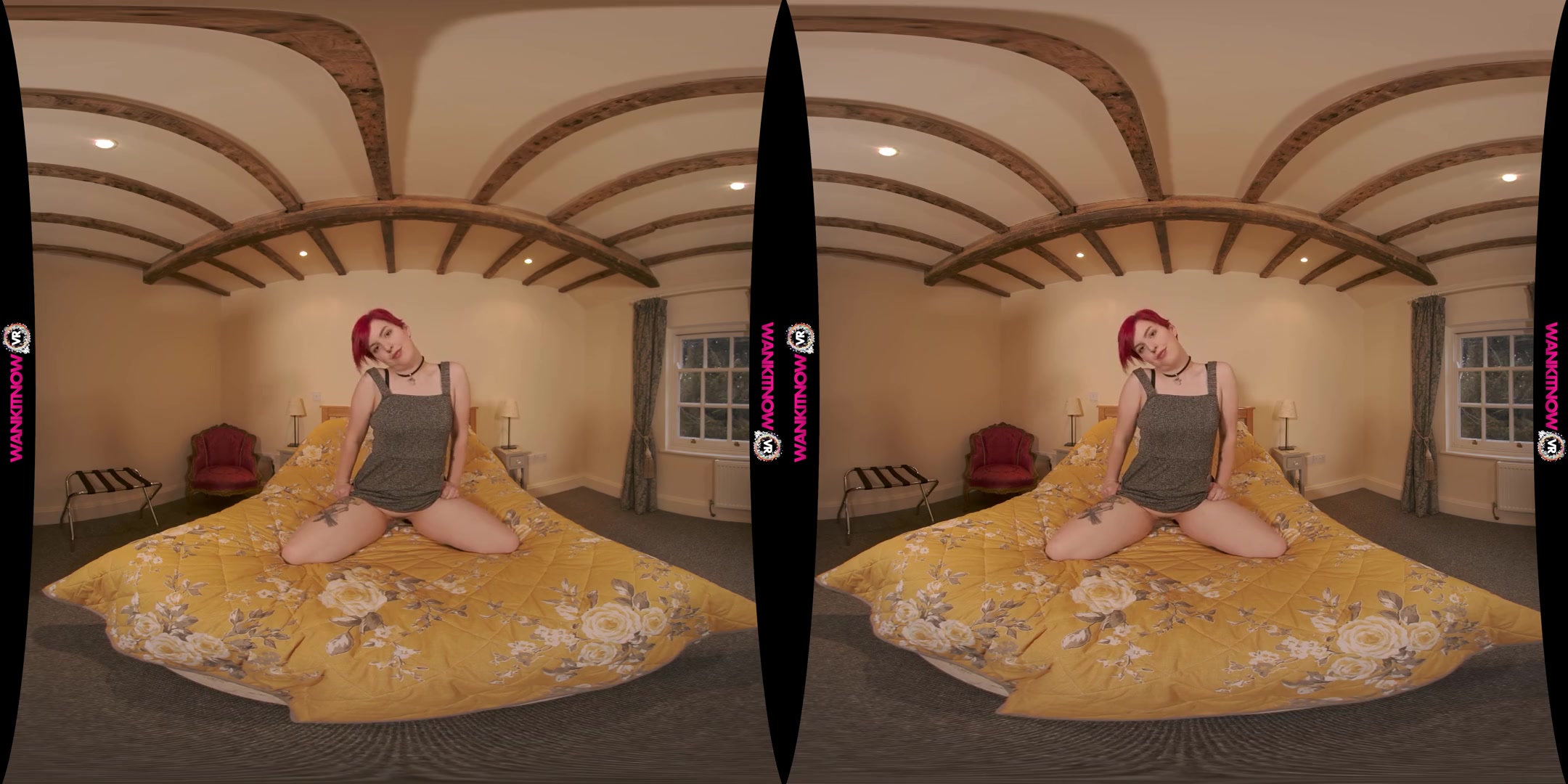 Play With Me - Redhead Amateur Solo VR Striptease