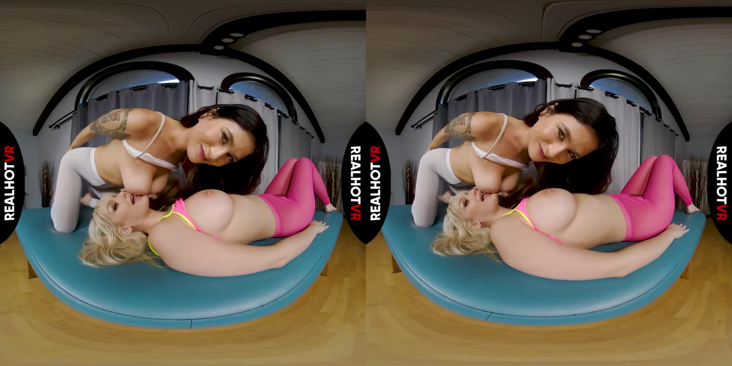 Ripped Tights - Big Tits Yoga Instructors Tag Team Students Big Dick - RealHotVR
